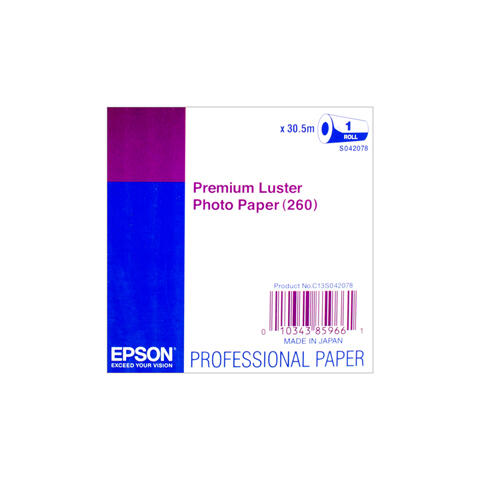 Epson Premium Luster Photo Paper 60&quot; Rull 60&quot; x 30.5m